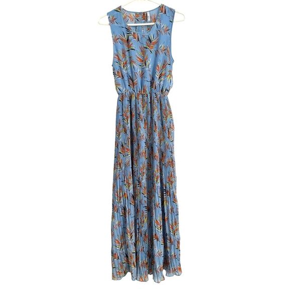 Pepe Jeans London Women's XS Maxi dress BELINDA PL952107 0AA MULTI Blue - Picture 2 of 13